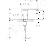 Geberit Public - Elektronická umyvadlová baterie, se směšovačem, napájení ze sítě, pochromovaná lesklá 116.146.21.1