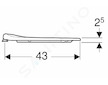 Geberit Selnova Comfort - Bezbariérové WC sedátko bez poklopu, bílá 500.340.01.1
