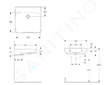 Geberit Selnova Comfort - Umyvadlo bezbariérové 60x55 cm, bez přepadu, bez otvoru pro baterii, bílá 502.771.00.7
