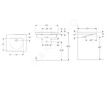 Geberit Selnova Comfort - Umyvadlo bezbariérové, 65x55 cm, bez přepadu, bez otvoru pro baterii, bílá 500.790.01.7