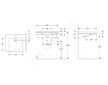 Geberit Selnova Comfort - Umyvadlo bezbariérové, 65x55 cm, bez přepadu, otvor pro baterii, bílá 500.789.01.7