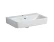 Geberit Selnova Compact - Umyvadlo 60x37 cm, s přepadem, otvor pro baterii, bílá 501.511.00.7