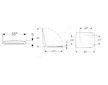 Geberit Selnova Compact - WC sedátko, softclose, bílá 501.930.01.1