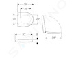 Geberit Selnova Compact - WC sedátko, softclose, bílá 501.931.00.1