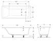 Geberit Selnova Square - Vana 160x70x42 cm, bílá 554.382.01.1