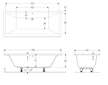 Geberit Selnova Square - Vana 180x80x42 cm, bílá 554.387.01.1