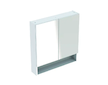 Geberit Selnova Square - Zrcadlová skříňka 85x59x18 cm, 2 dvířka, lesklá bílá 501.264.00.1
