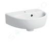 Geberit Selnova - Umývátko 36x29 cm, s přepadem, otvor pro baterii, bílá 500.320.01.7