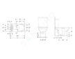 Geberit Selnova - WC kombi mísa, zadní odpad, Rimfree, bílá 500.283.01.5