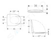 Geberit Selnova - WC sedátko, duroplast, Softclose, bílá 500.333.01.1