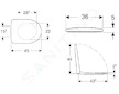 Geberit Selnova - WC sedátko, duroplast, Softclose, bílá 500.335.01.1