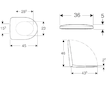 Geberit Selnova - WC sedátko, duroplast, Softclose, bílá 500.335.01.1