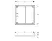 Geberit Setaplano - Instalační rám pro sprchové vaničky, 1000x1000 mm, pro 4 nohy 154.480.00.1