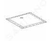 Geberit Setaplano - Plochá sprchová vanička, minerální materiál, 80x80 cm, bílá 154.260.11.1