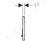 Geberit Sigma01 - Ovládací tlačítko splachování, lesklý chrom/matný chrom 115.770.KA.5