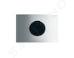 Geberit Sigma10 - Elektronické ovládání splachování, síťové napájení, lesklý/matný chrom 115.907.KH.6