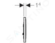 Geberit Sigma10 - Ovládací tlačítko splachování, nerez 115.758.SN.5