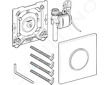 Geberit Sigma10 - Ovládání splachování pisoáru, nerezová ocel 116.015.SN.1