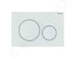 Geberit Sigma20 - Ovládací tlačítko splachování, bílá/bílá mat 115.882.11.1
