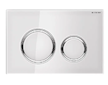 Geberit Sigma21 - Ovládací tlačítko splachování, chrom/sklo bílé 115.884.SI.1