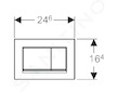 Geberit Sigma30 - Ovládací tlačítko splachování, bílá/chrom 115.883.KJ.1