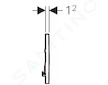 Geberit Sigma30 - Ovládací tlačítko splachování, chrom/kartáčovaný chrom 115.893.KY.1