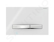 Geberit Sigma50 - Ovládací tlačítko splachování, chrom/alpská bílá 115.788.11.2