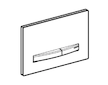 Geberit Sigma50 - Ovládací tlačítko splachování, chrom/lávová 115.788.JK.2