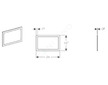 Geberit Sigma60 - Krycí rámeček pro Sigma60, kartáčovaný chrom 115.641.GH.1