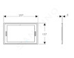 Geberit Sigma70 - Krycí rámeček pro Sigma70, lesklý černý chrom 115.623.QC.1