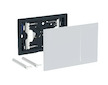 Geberit Sigma70 - Ovládání splachování, bílé sklo 242.813.SI.1
