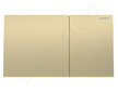 Geberit Sigma70 - Ovládání splachování, easy to clean, kartáčovaná mosaz 115.622.QF.1