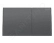 Geberit Sigma70 - Ovládání splachování, easy to clean, kartáčovaný černý chrom 115.622.QD.1