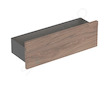 Geberit Smyle Square - Polička 45 cm, lávová/ořech hickory 500.362.JR.1