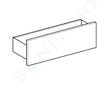 Geberit Smyle Square - Polička 45 cm, lávová/ořech hickory 500.362.JR.1