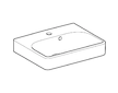 Geberit Smyle Square - Umyvadlo 45x36 cm, s přepadem, otvor pro baterii, bílá 500.222.01.1