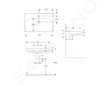 Geberit Smyle Square - Umyvadlo 75x48 cm, s přepadem, otvor pro baterii, bílá 500.249.01.1