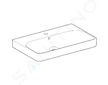 Geberit Smyle Square - Umyvadlo 75x48 cm, s přepadem, otvor pro baterii, bílá 500.249.01.1