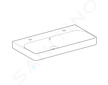 Geberit Smyle Square - Umyvadlo 90x48 cm, s přepadem, 2 otvory pro baterie, bílá 500.252.01.1