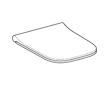 Geberit Smyle Square - WC sedátko, bílá 500.239.01.1