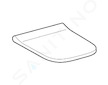 Geberit Smyle Square - WC sedátko, softclose, bílá 500.237.01.1