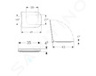 Geberit Smyle Square - WC sedátko, softclose, bílá 500.688.01.1