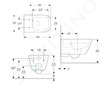 Geberit Smyle Square - Závěsné WC, Rimfree, bílá 500.208.01.1