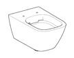 Geberit Smyle Square - Závěsné WC, Rimfree, bílá 500.208.01.1