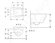 Geberit Smyle Square - Závěsné WC, Rimfree, bílá 500.379.01.1