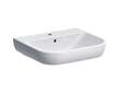 Geberit Smyle - Umyvadlo 55x48 cm, s přepadem, otvor pro baterii, bílá 500.227.01.1