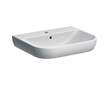 Geberit Smyle - Umyvadlo 60x48 cm, s přepadem, otvor pro baterii, bílá 500.228.01.1