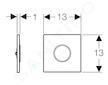 Geberit Splachovací systémy - Elektronické ovládání splachování pisoárů typ 10, bateriové napájení, chrom/chrom mat 116.035.KH.1