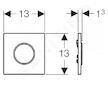Geberit Splachovací systémy - Elektronické ovládání splachování pisoárů typ 10, síťové napájení, chrom/chrom mat 116.025.KH.1
