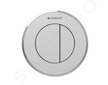 Geberit Splachovací systémy - Oddálené ovládání splachování typ 10, 2-činné, pro nádržku pod omítku 8 cm, easy to clean, matný c